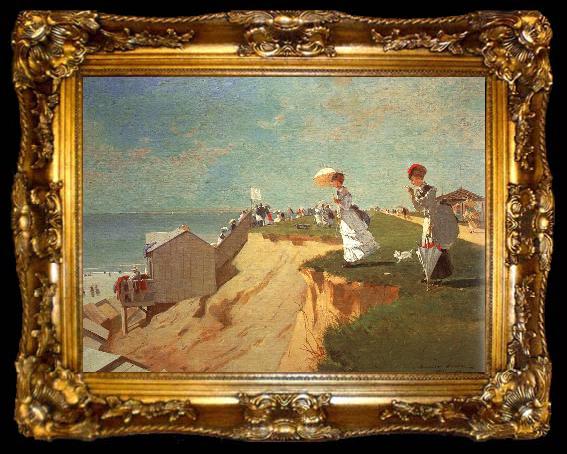framed  Winslow Homer Long Branch, New Jersey, ta009-2